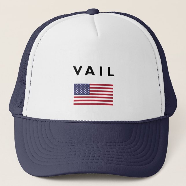 Casquette Drapeau américain Vail couleur claire (Devant)