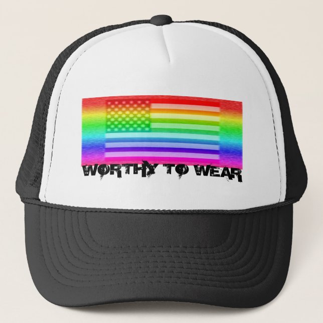 Casquette Drapeau Arc-En-Ciel - À Porter (Devant)