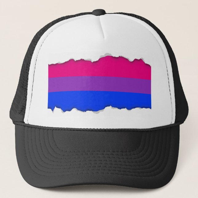 Casquette Drapeau bisexuel de fierté (Devant)
