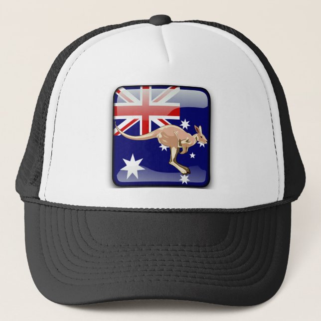 Casquette Drapeau brillant australien (Devant)