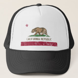 Casquette Drapeau californien en détresse