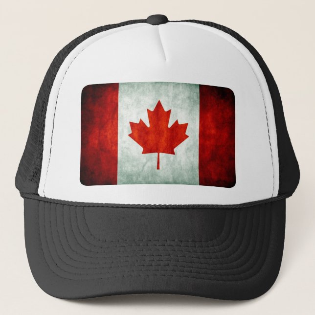 Casquette Drapeau canadien en détresse (Devant)