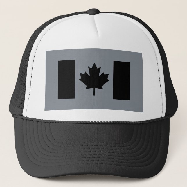 Casquette Drapeau canadien en noir (Devant)