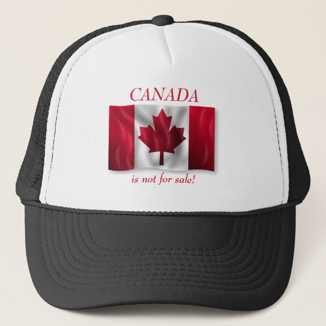 Casquette Drapeau canadien patriotique Le Canada n'est pas à (Devant)