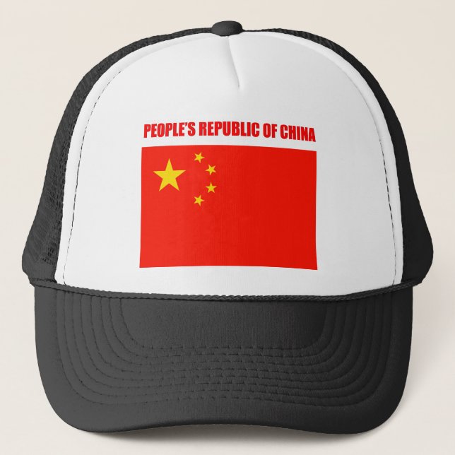 Casquette Drapeau Chine haute qualité (Devant)