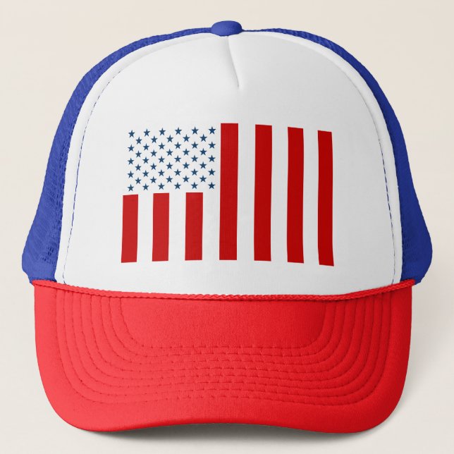 Casquette Drapeau civil des États-Unis en temps de paix (Devant)