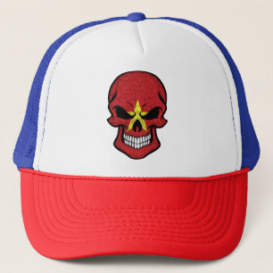 Casquette Drapeau crâne souriant du Vietnam