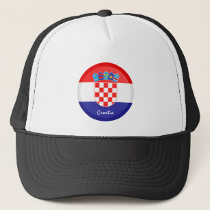 Casquette Drapeau croate et vacances en Croatie/fans sportif
