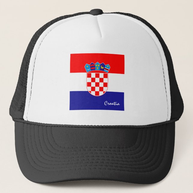 Casquette Drapeau croate & vacances Croatie /fans sportifs (Devant)