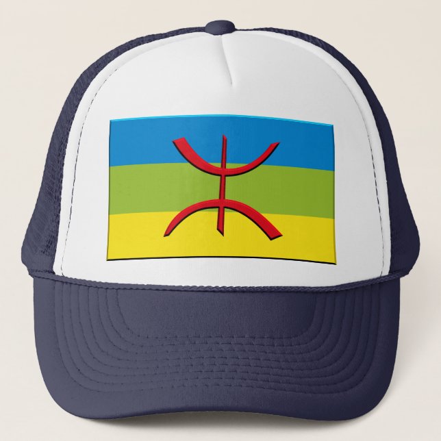 Casquette drapeau de Berbere ou d'Amazigh - customisé (Devant)