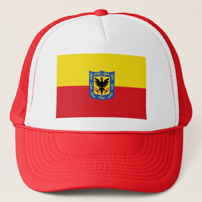 Casquette Drapeau de Bogota, Colombie Chapeau de camion (Devant)
