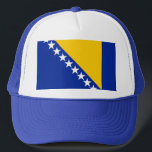 Casquette Drapeau de Bosnie-Herzégovine<br><div class="desc">Drapeau de Bosnie-Herzégovine</div>