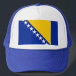 Casquette Drapeau de Bosnie-Herzégovine<br><div class="desc">Drapeau de Bosnie-Herzégovine</div>