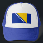 Casquette Drapeau de Bosnie-Herzégovine patriotique<br><div class="desc">Le drapeau national de la Bosnie-Herzégovine.</div>