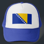 Casquette Drapeau de Bosnie-Herzégovine patriotique<br><div class="desc">Le drapeau national de la Bosnie-Herzégovine.</div>