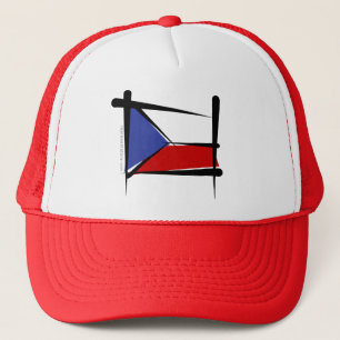 Casquette Drapeau de brosse de République Tchèque