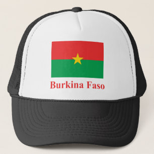 Casquette Drapeau de Burkina Faso avec le nom