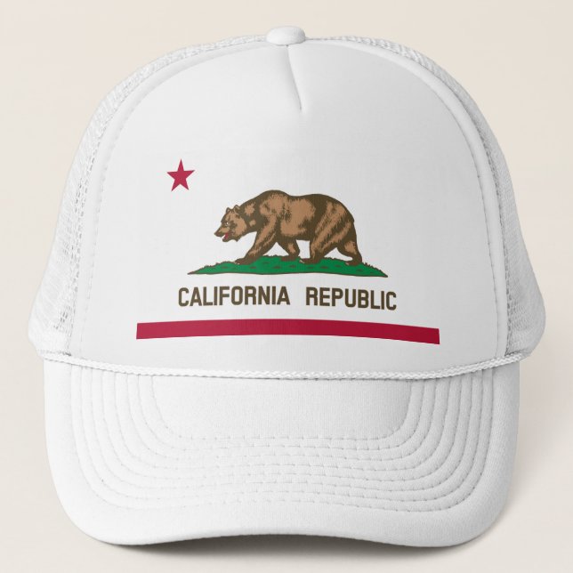CASQUETTE DRAPEAU DE CALIFORNIE (Devant)