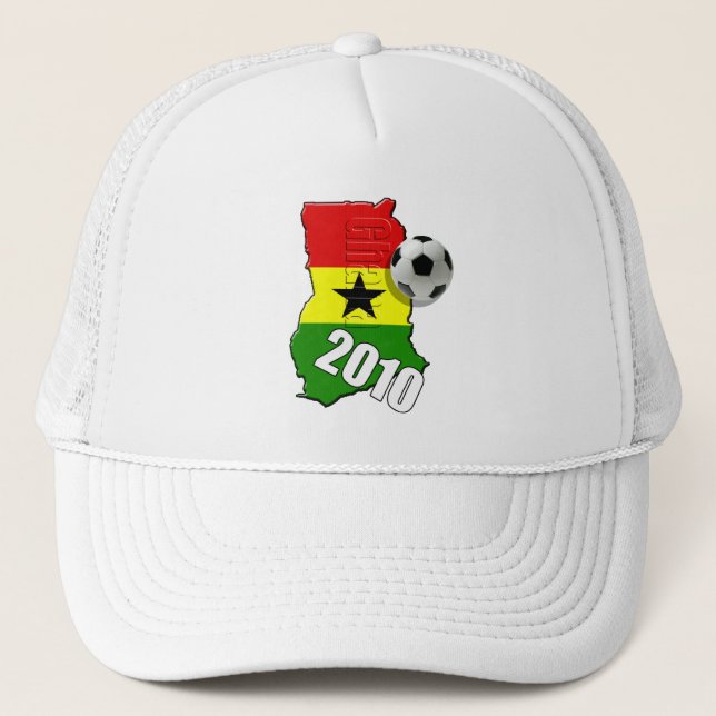 Casquette Drapeau de carte du Ghana des cadeaux de ballon de (Devant)