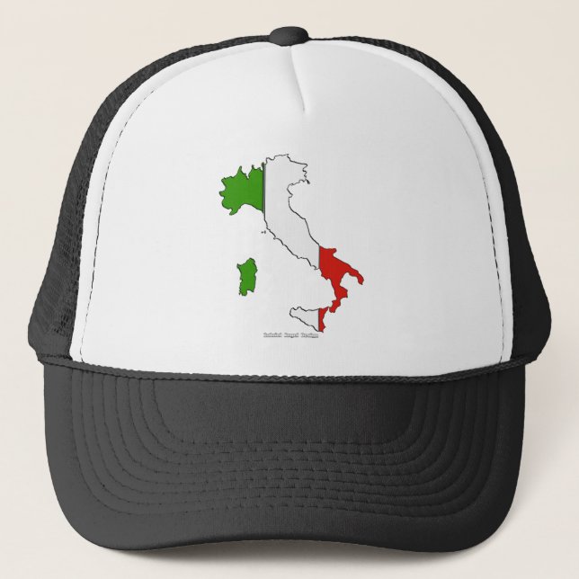 Casquette Drapeau de carte Italie (Devant)
