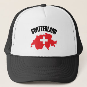 Casquette Drapeau de carte Suisse