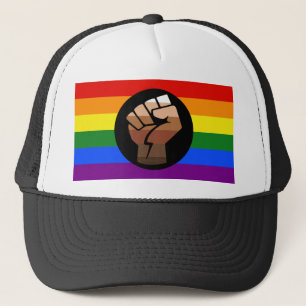 Casquette Drapeau de couleur des personnes queer de Slippery