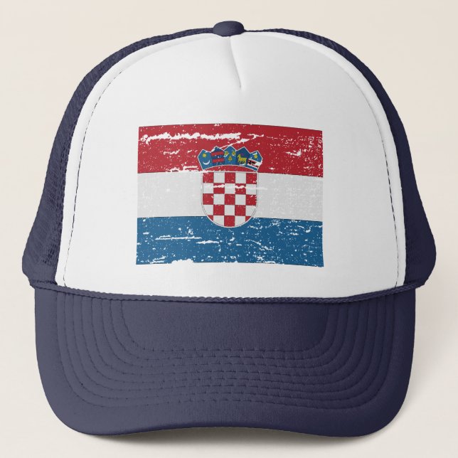 CASQUETTE DRAPEAU DE CROATIE (Devant)