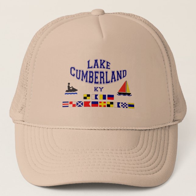 Casquette Drapeau de Cumberland KY Sig de lac (Devant)