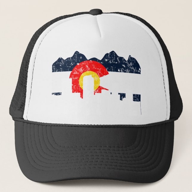 Casquette Drapeau de Denver le Colorado (Devant)
