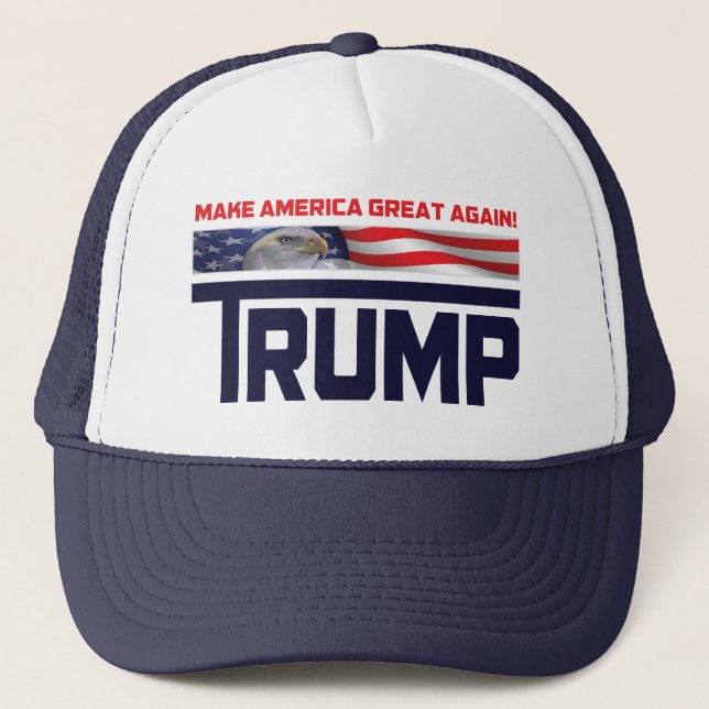 Casquette Drapeau de Donald Trump USA (Devant)