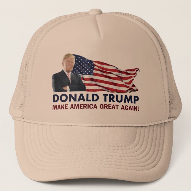 Casquette Drapeau de Donald Trump USA (Devant)