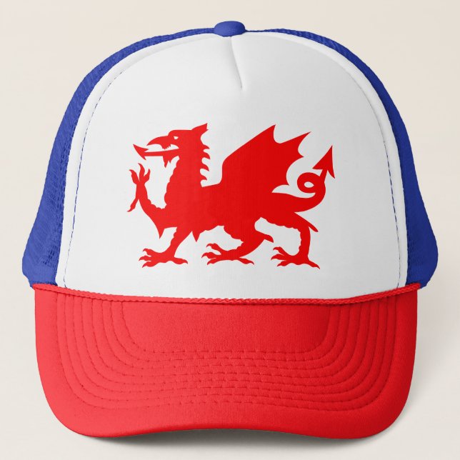 Casquette Drapeau de dragon gallois, Drapeau de dragon gallo (Devant)