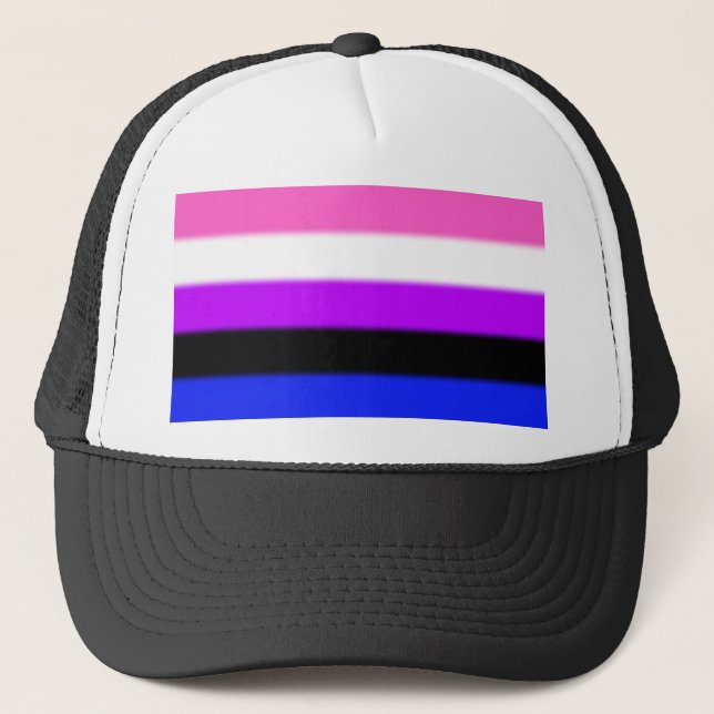 Casquette Drapeau de fierté de Falln Genderfluid (Devant)