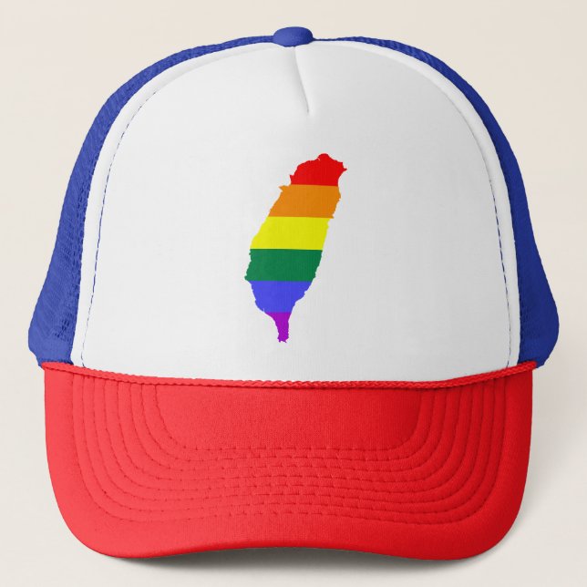 Casquette Drapeau de gay pride d'arc-en-ciel de LGBT de (Devant)