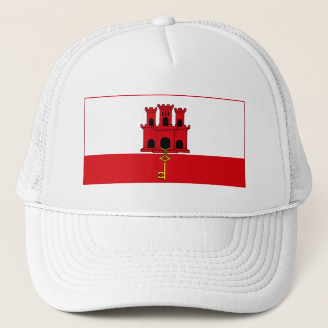 Casquette Drapeau de Gibraltar (Devant)