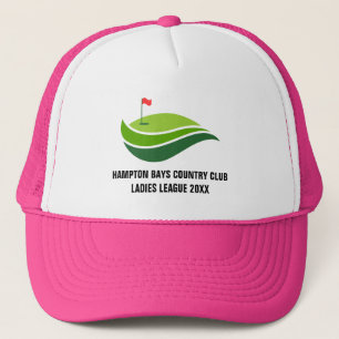 Casquette Drapeau de golf Dames customisées Golf League Casq