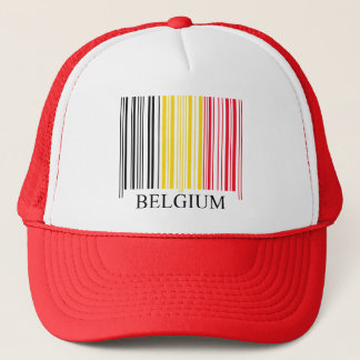 Casquette Drapeau de la Belgique de code barres