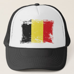 Casquette Drapeau de la Belgique Grunge