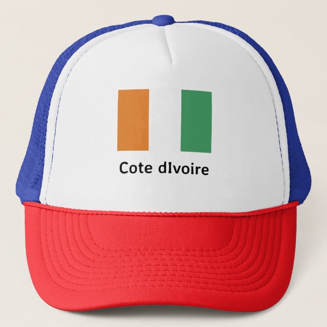 Casquette Drapeau de la Côte d'Ivoire (Devant)