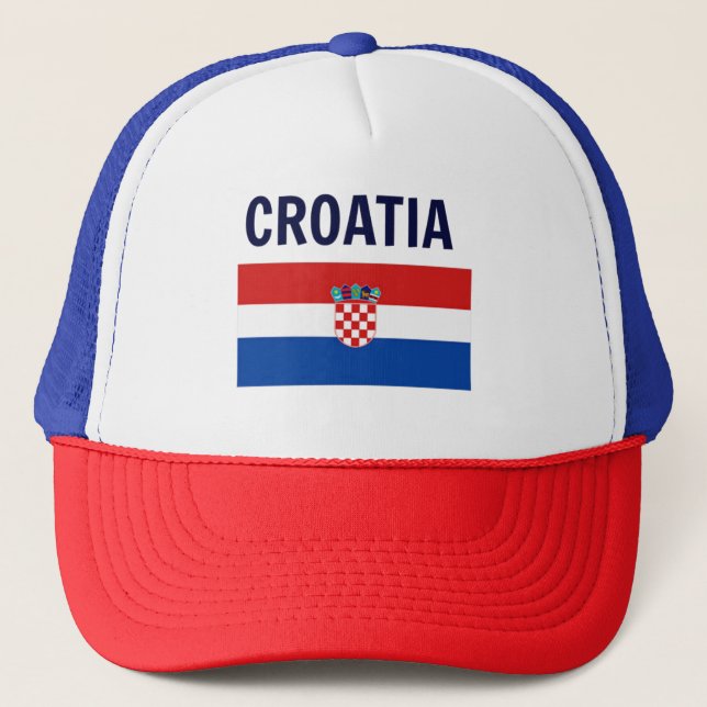 Casquette Drapeau de la Croatie (Devant)