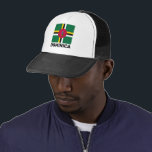 Casquette Drapeau de la Dominique<br><div class="desc">Dominica Kalinago : Wai‘tu kubuli; Français : Dominique; Créole Dominicain (Français : Dominik),  officiellement le Commonwealth de Dominique,  est un pays insulaire dans les Caraïbes.</div>