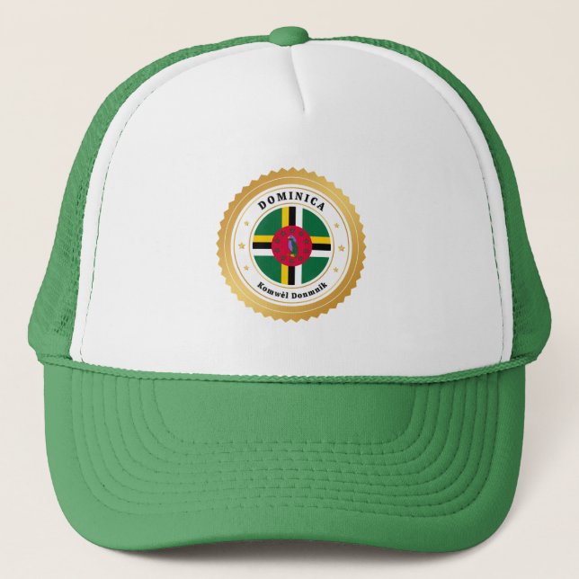 Casquette Drapeau de la Dominique (Devant)