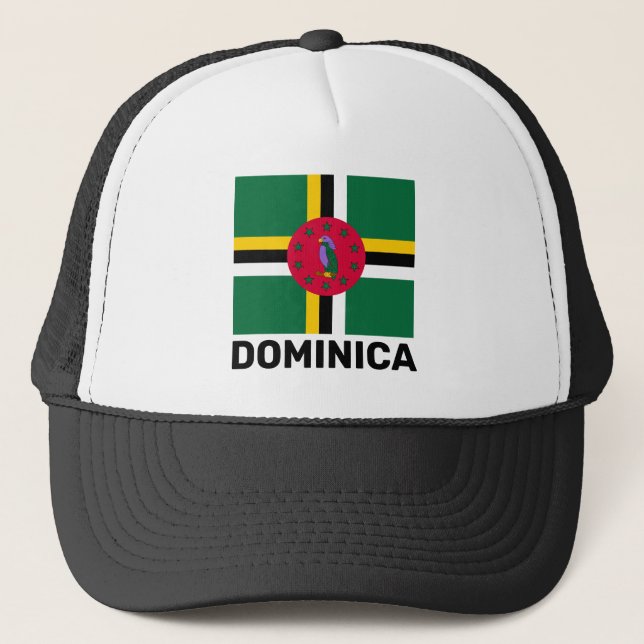 Casquette Drapeau de la fierté de la Dominique (Devant)