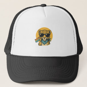 Casquette Drapeau de la fierté du léopard arc-en-ciel Design