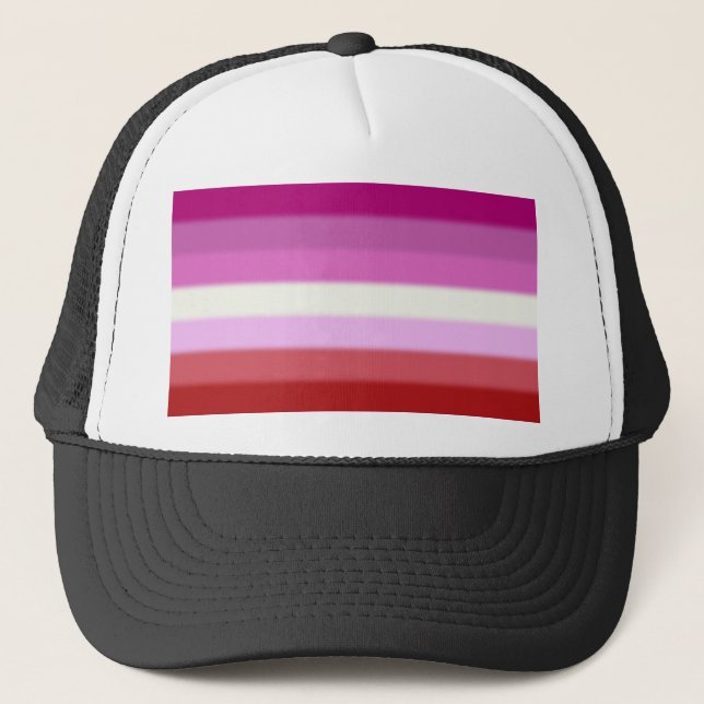 Casquette Drapeau de la Fierté lesbienne tombée (Devant)