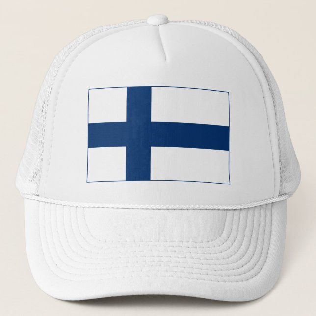 Casquette Drapeau de la Finlande (Devant)