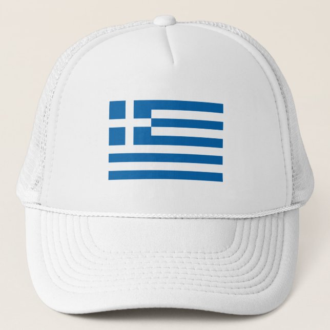 Casquette Drapeau de la Grèce (Devant)