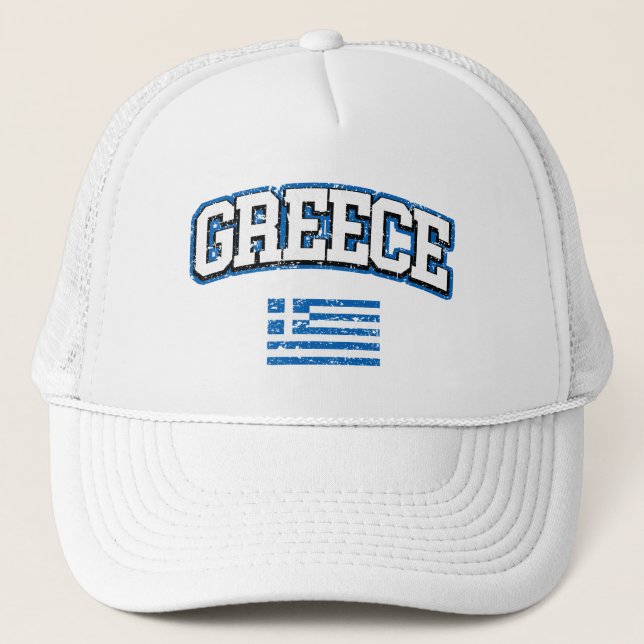 Casquette Drapeau de la Grèce (Devant)