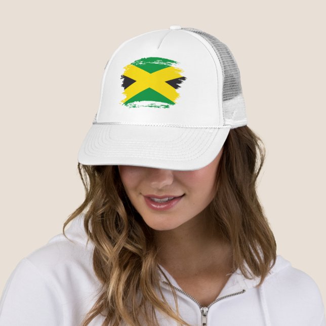 Casquette drapeau de la Jamaïque (En situation)