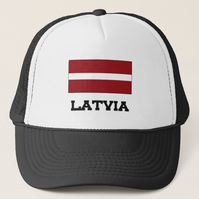 Casquette Drapeau de la Lettonie (Devant)